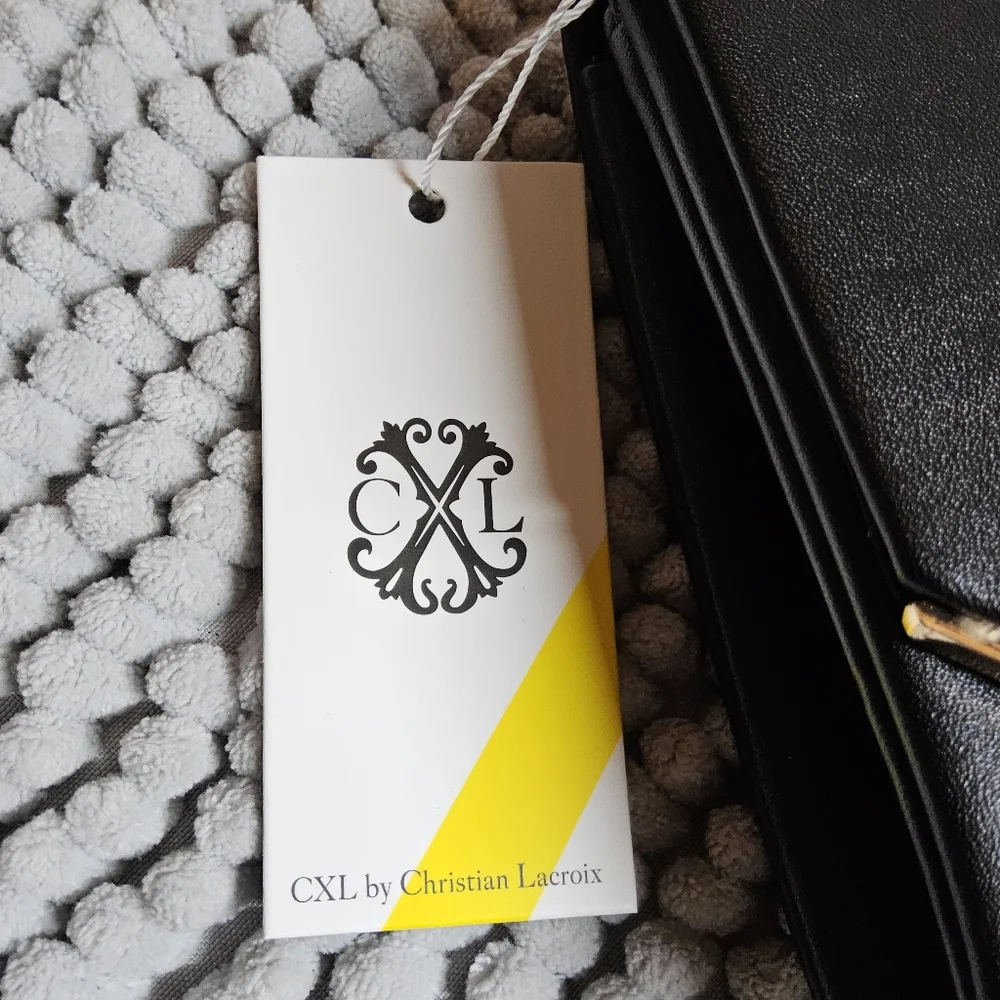 CXL By Christian Lacroix Black Clutch With Detachable Chain Bag NWT ($78)